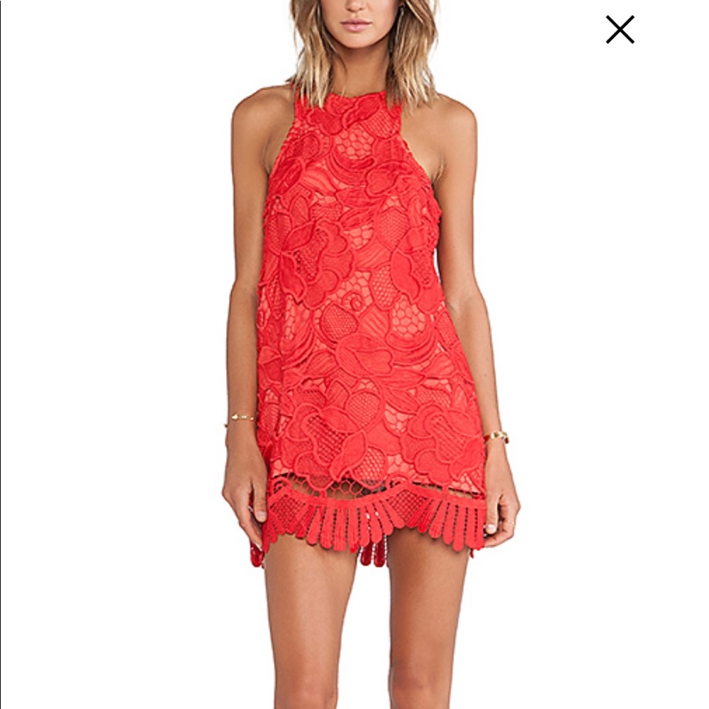 Caspian Shift Dress - Lovers + Friends - Coral